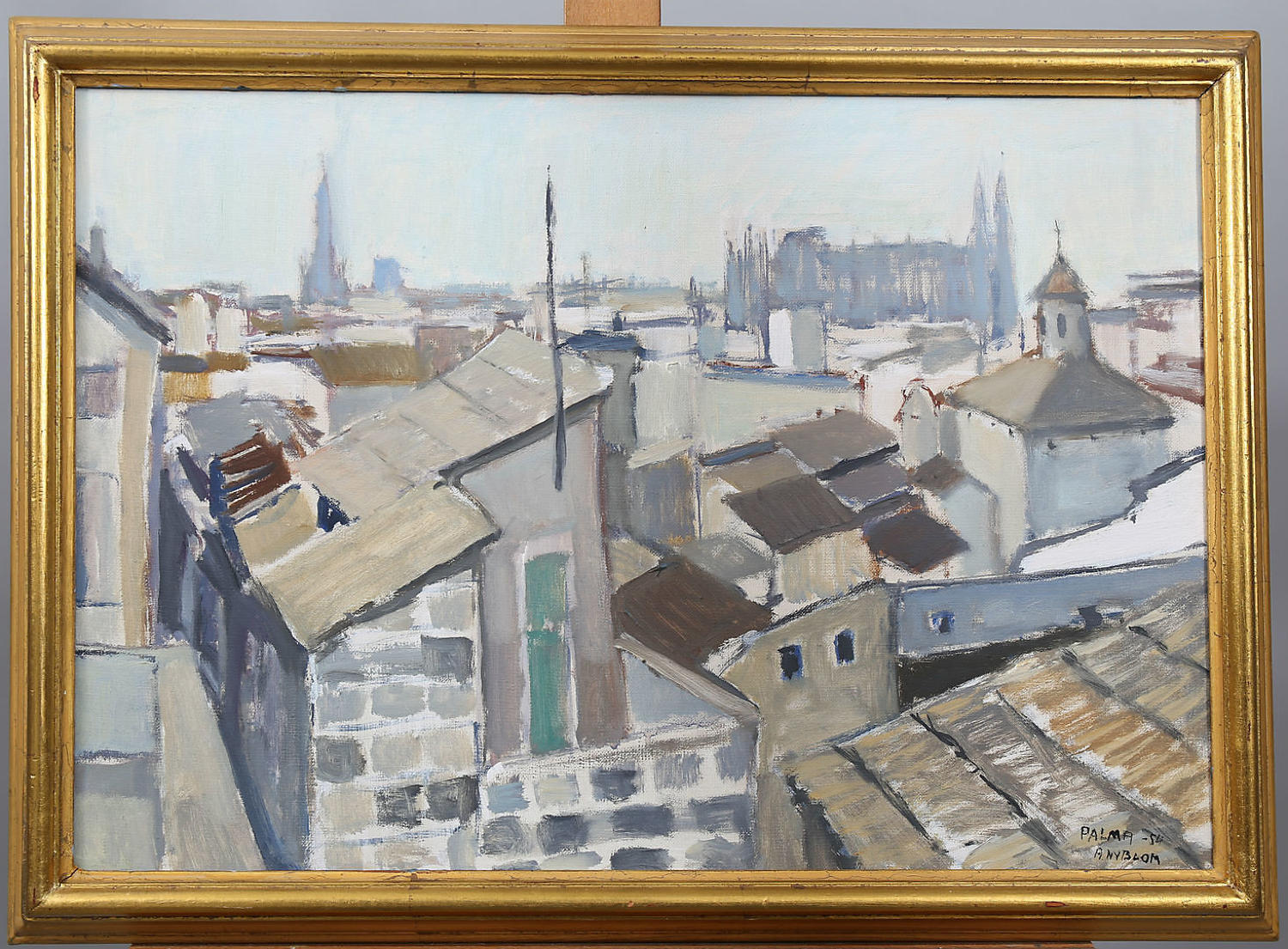 A. NYBLOOM, Palma '54 oil on canvas.