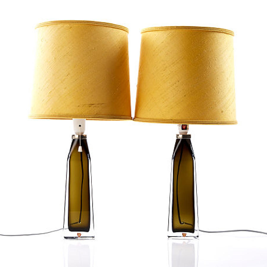 A pair of table lamps by CARL FAGERLUND for Orrefors