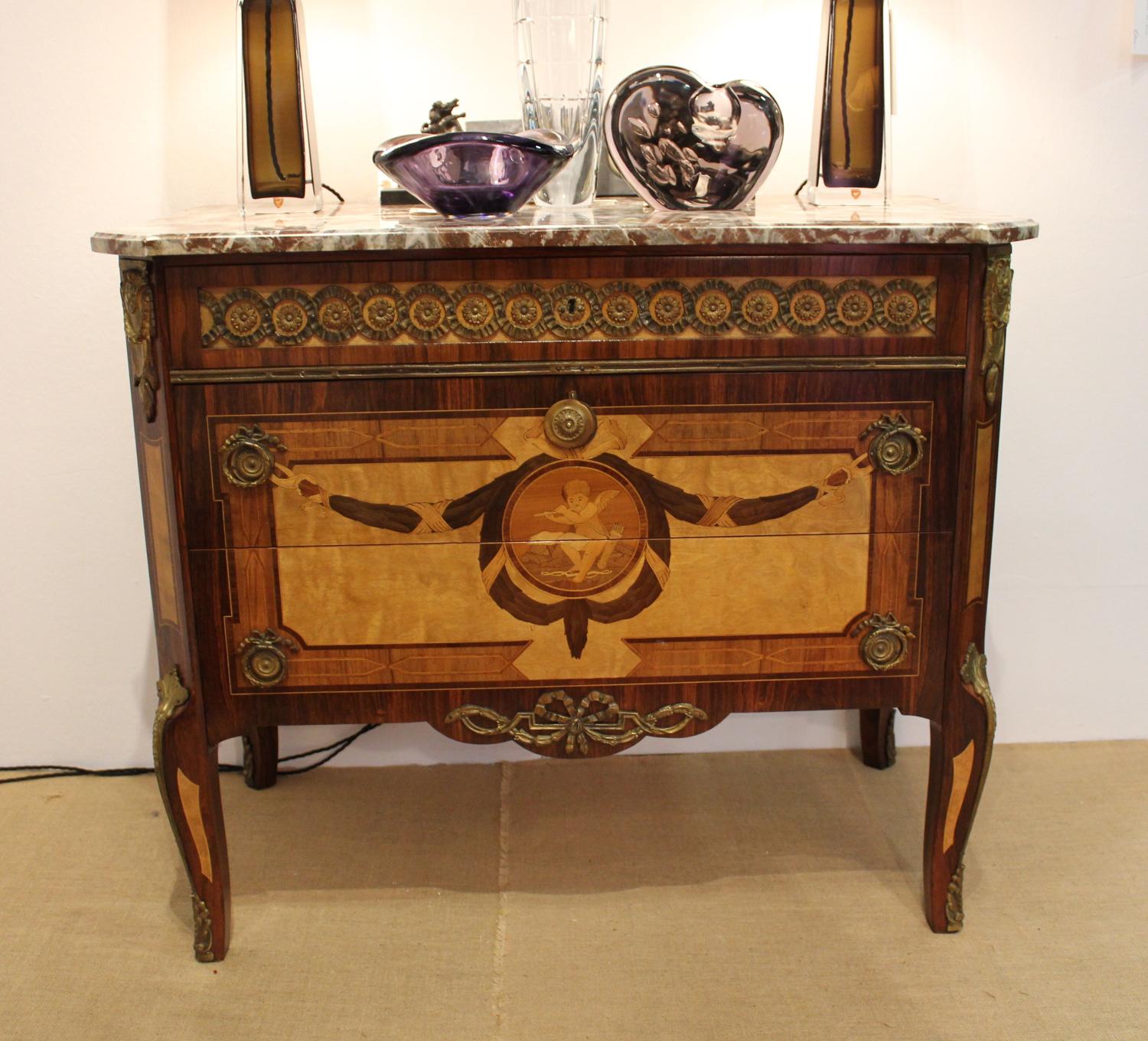 A Swedish Gustavian revival commode