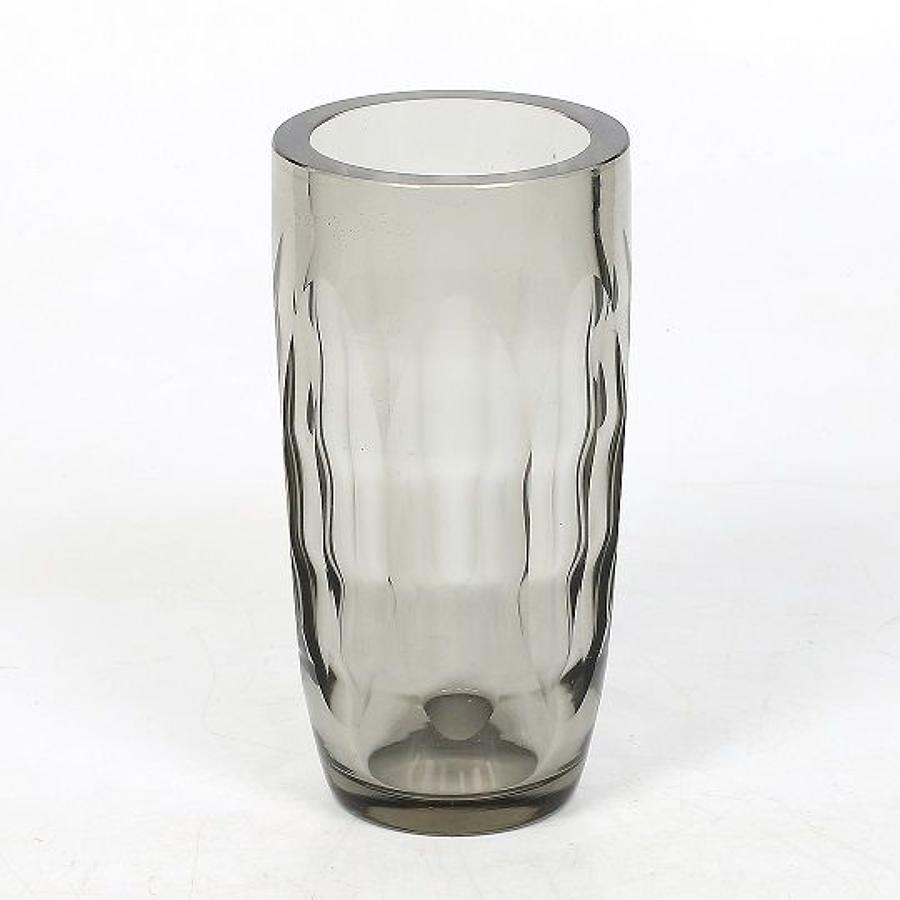 A 1930's Swedish lead glass vase by Elis Bergh at Kosta